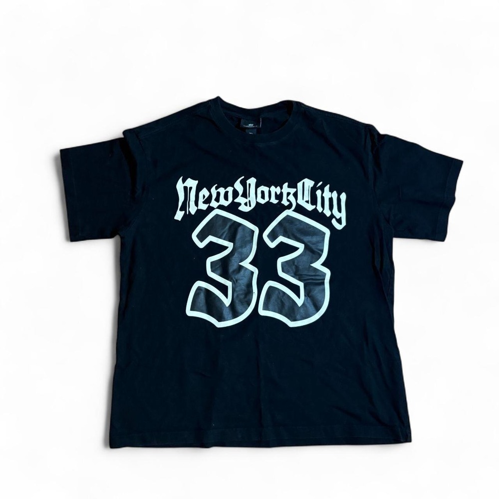 New York City 33 Graphic T-Shirt Black Mens XL Gothic Streetwear Tee